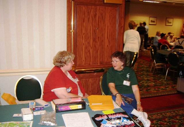 Registration Table-Cindy and Sue